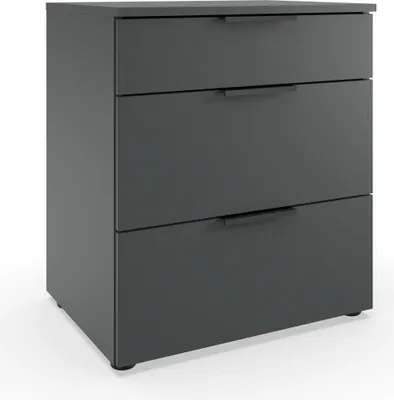 Produktbild von Nachtkommode >OXFORD< in GRAPHIT - 54x61x41cm (BxHxT)