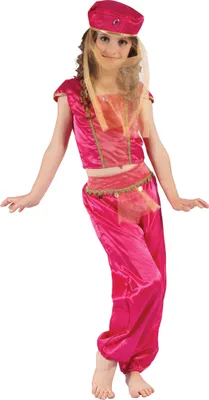 Produktbild von Süsse Orientalische Tänzerin Kinderkostüm pink - 134/140 (10-12 Jahre)