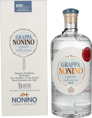 Produktbild von Nonino Grappa Millesimata Cuvée 40% Vol. 0,7l in Geschenkbox
