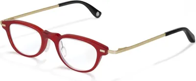Produktbild von Lupenhalbbrille Kunststoff Rot +16,00