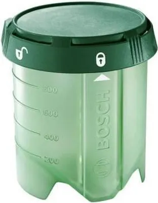 Immagine prodotto di Secchio per vernici per pistole a spruzzo Bosch PFS 3000/5000, 1 litro SDS, verde, regolare