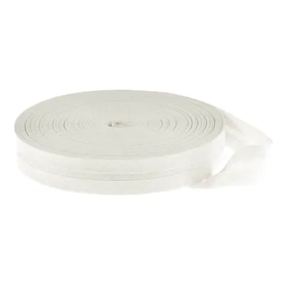 25m Schrägband Baumwolle Breite 20mm perlweiß
