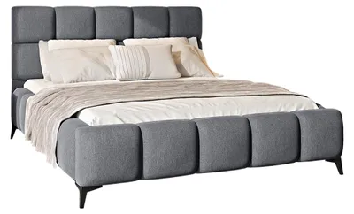 Produktbild von Bett mit Bettkasten 180x200cm Grau