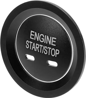 Produktbild von Auto Start Stop Schalter Knopf Abdeckung mit Ring Kit Schwarz Ersatz