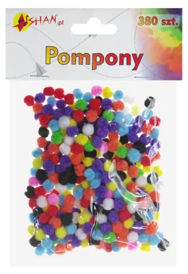 Produktbild von Farbe Pompons mix 380 Stück 7 mm Shan SP30