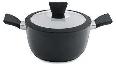 Produktbild von BergHOFF 3700309, 3 l, Aluminium, Schwarz, Aluminium, Keramik, Gas, Halogen, Induktion, Versiegelte Platte, Schwarz, Glas
