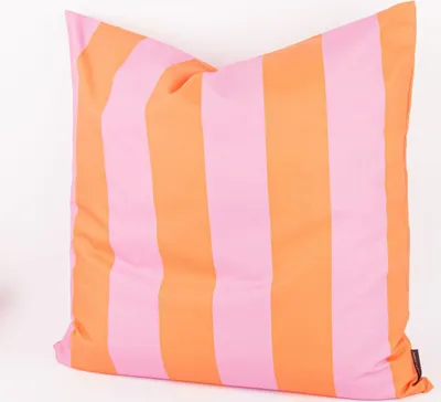 Produktbild von Kissenhülle Streifen orange pink div. Größen SCHÖNER LEBEN Größe 70x70cm (HxB) 70x70cm (HxB) Größe