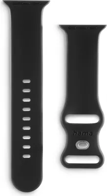 Produktbild von Hama Armband Fantastic Feel für Apple Watch 38/40/41mm, Schwarz