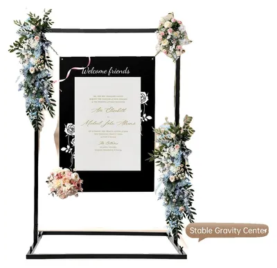 Obrázok produktu pre Stojan na výzdobu svadieb, rozmery 75 x 50 x 110 cm, elegantný dizajn