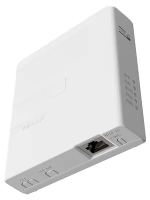 Zdjęcie produktu dla Mikrotik GPEN PoE injector with SFP, Gigabit Ethernet, 10,100,1000 Mbit/s, Biały, 12-57 V, 1 szt.