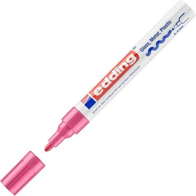 Obrázek produktu pro Edding 750, Růžová, Růžová, Bílá, 1 barva/barev, Kuličkový hrot, Kulatý, 2 mm