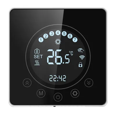 Obrázek produktu pro Digitální pokojový termostat LCD Termostat Nástěnný termostat Podlahové vytápění Infračervené vytápění Vnitřní teploměr