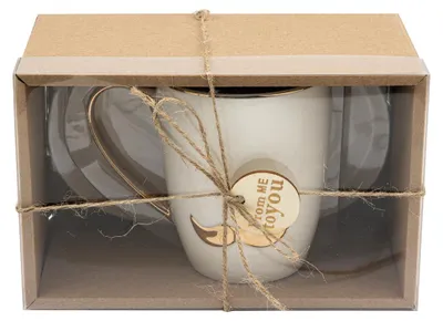 Obrázok produktu pre Darčeková porcelánová šálka Florina Schnurrbart, objem 360 ml
