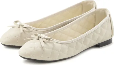 Produktbild von LASCANA Ballerina Slipper, Schlüpfschuh, Freizeitschuh, Slip-On-Sneaker, beige Größe 41