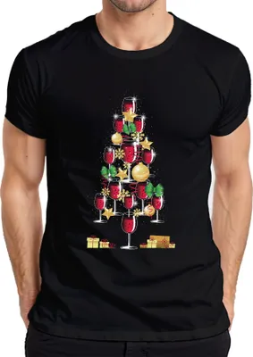 Produktbild von Wein Winzer Weinliebhaber - Weihnachten Weihnachtsgeschenk Christmas Herren T-Shirt, Schwarz, XL