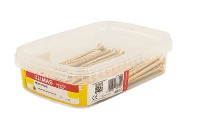 Obrázek produktu pro Klimas vruty do dřeva žluté 6x140 - 40 ks.
