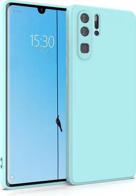 Produktbild von Hülle für Huawei P30 Pro - Handyhülle mit Kameraschutz Cover aus Silikon in Hellblau