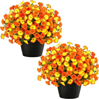 Kunstpetunien 2er-Set im Topf, Höhe 36 cm