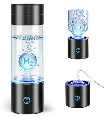 Wasserstoff-Wasserflasche 7200 ppb, 290 ml, 3-in-1, USB-C, tragbar