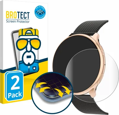 Produktbild von 2x BROTECT Fullscreen Schutzfolie für RifePhi SmartWatch 1.39" Displayschutz Folie Fullcover Klar Transparent