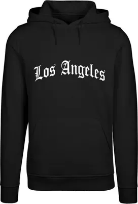 Immagine prodotto di Felpa da uomo Mr. Tee Los Angeles Wording New Heavy Hoody nera - M