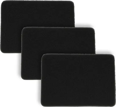 Produktbild von vhbw 3x Staubsaugerfilter kompatibel mit Rowenta RO8333EA/410, RO8324OA/410, RO8324EA/410, RO8314EA/410 Staubsauger - Schaumstofffilter Schwarz