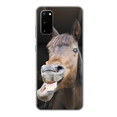 Produktbild von MuchoWow® Handyhülle Schutzhülle Hülle für Samsung Galaxy S20 Pferd - Lustig - Stall - Kinder - Jungen - Mädchen - Kinder Silikon Softcase Handy Hülle - Bild