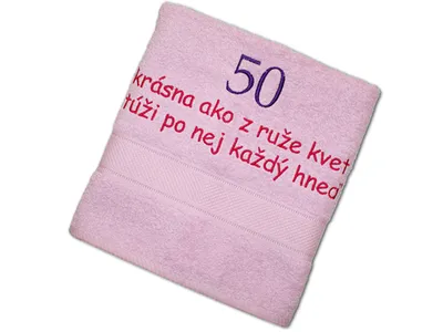 Obrázok produktu pre Osuška k 50-tke pre ženu
