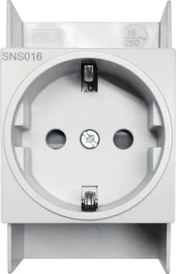 Produktbild von Hager SNS016 16A Schutzkontakt Steckdose Verteilereinbau