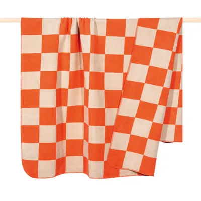 Produktbild von pad Decke Chess Orange-Sand 150 x 200 cm