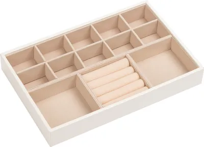 Produktbild von ADEL DREAM Stapelbares Schmucktablett Schmuckschatpfanne Aufbewahrung Schublade Lagerung-1 Folien Schmuck Aufbewahrung Damen Schmuckschatpfe.