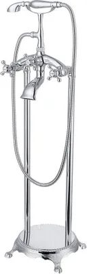 Produktbild von HOME DELUXE - Design Standarmatur - Retro - Höhe: 100 cm, inkl. Handbrause I freistehende Armatur Wannenbrause Wanneneinlass