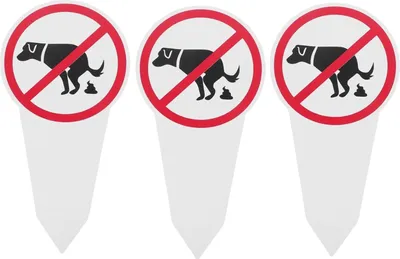 Produktbild von 1/2/3 Stück Kein Hundekot-Schild, doppelseitig, für den Außenbereich, Garten, Hof, Rasen, Stoppen Sie das Hundekot-Warnschild, Spike-Anzeige, Dekoration