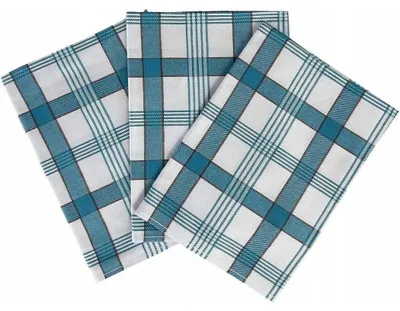 Obrázok produktu pre Extra savá utierka 50x70 cm Modrá kockovaná 3 ks