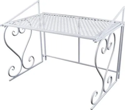 Produktbild von Mikrowellenhalter Küchenregal Organizer Metall weiß