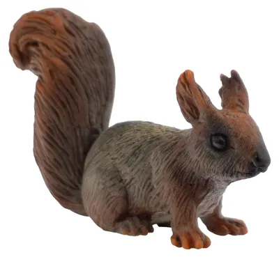 Produktbild von Bullyland 64423 - Spielfigur Eichhörnchen, ca. 5,1 cm große Tierfigur, detailgetreu, PVC-frei, ideal als kleines Geschenk für Kinder ab 3 Jahren, Brau