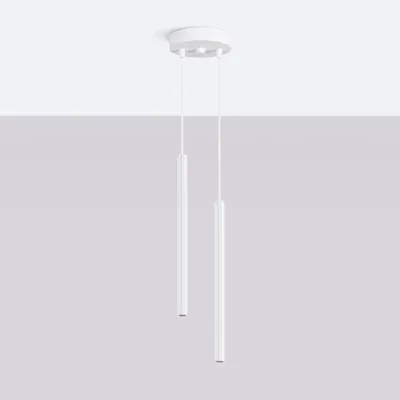 Obrázok produktu pre Závesné svietidlo ARCHE 2P biele 2xG9 8W oceľ 118x15x15cm Sollux Lighting
