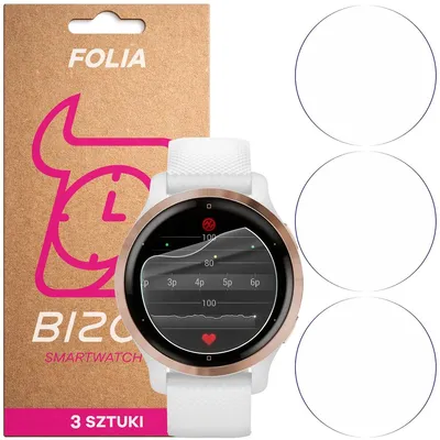 Produktbild von 3x Schutzfolie für den Bildschirm für Garmin Venu 2S, Bizon Watch HydroFlex