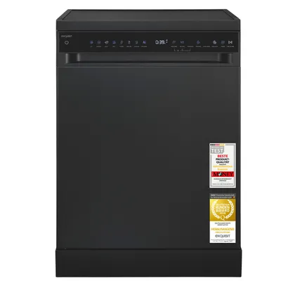Produktbild von Exquisit Stand-/Unterbau-Geschirrspüler GSP9616-450B schwarz | 16 Maßgedecke | Energieklasse B | 45 dB | 8 Programme | Besteckschublade | Halbe Beladu
