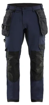 Produktbild von Blakläder Handwerker Arbeitshose 4-Wege-Stretch 1720, Farbe:Dunkel Marineblau/Schwarz, Größe:C148