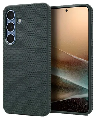 Produktbild von Spigen Liquid Air, Cover, Samsung, Galaxy S25, 15,8 cm (6.2"), Dunkelgrün