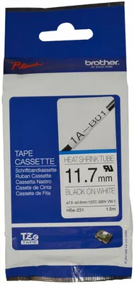 Produktbild von Brother HSE-231 Etiketten erstellendes Band TZe
