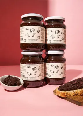 Produktbild von KoRo | Fruchtaufstrich Schwarzkirsche 90 % Frucht 4 x 800 g