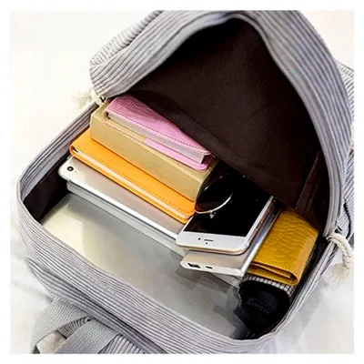 Produktbild von Lässiger Schultercord-Rucksack für Damen