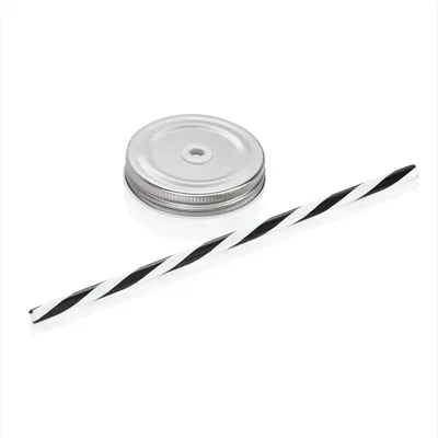 Produktbild von Deckel mit Trinkhalm schwarz