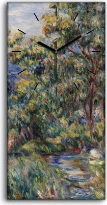 Produktbild von Dekor Leinwand Uhr Wandbilder 30x60 Malerei Abstrakte Wald Bäume Kunst - schwarze Hände