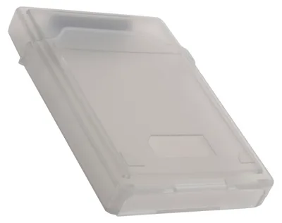 Obrázok produktu pre Puzdro na pevný disk s rozmermi 2,5 palca z materiálu ABS – puzdro na HDD/SSD s ochranou proti prachu a antistatickou úpravou (sivé) (pevný disk nie je súčasťou balenia)