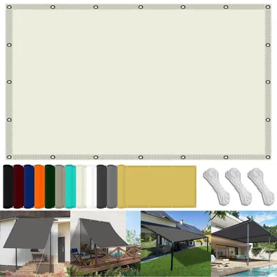 Immagine prodotto di Tenda da sole a vela, 65 x 400 cm, in poliestere, idrorepellente, con protezione UV