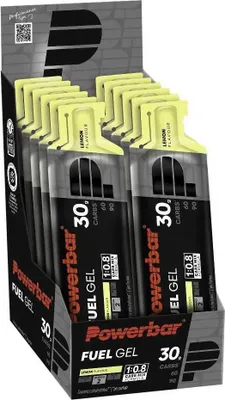 Produktbild von Powerbar Fuel 30 Black Line Schachtel Mit Energiegelen Zitrone 12 Einheiten Durchsichtig Durchsichtig One Size