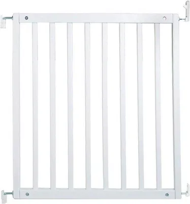 Produktbild von Famanu Holz-Sicherheitstor 72 cm - 79 cm Weiß Schraubmontage